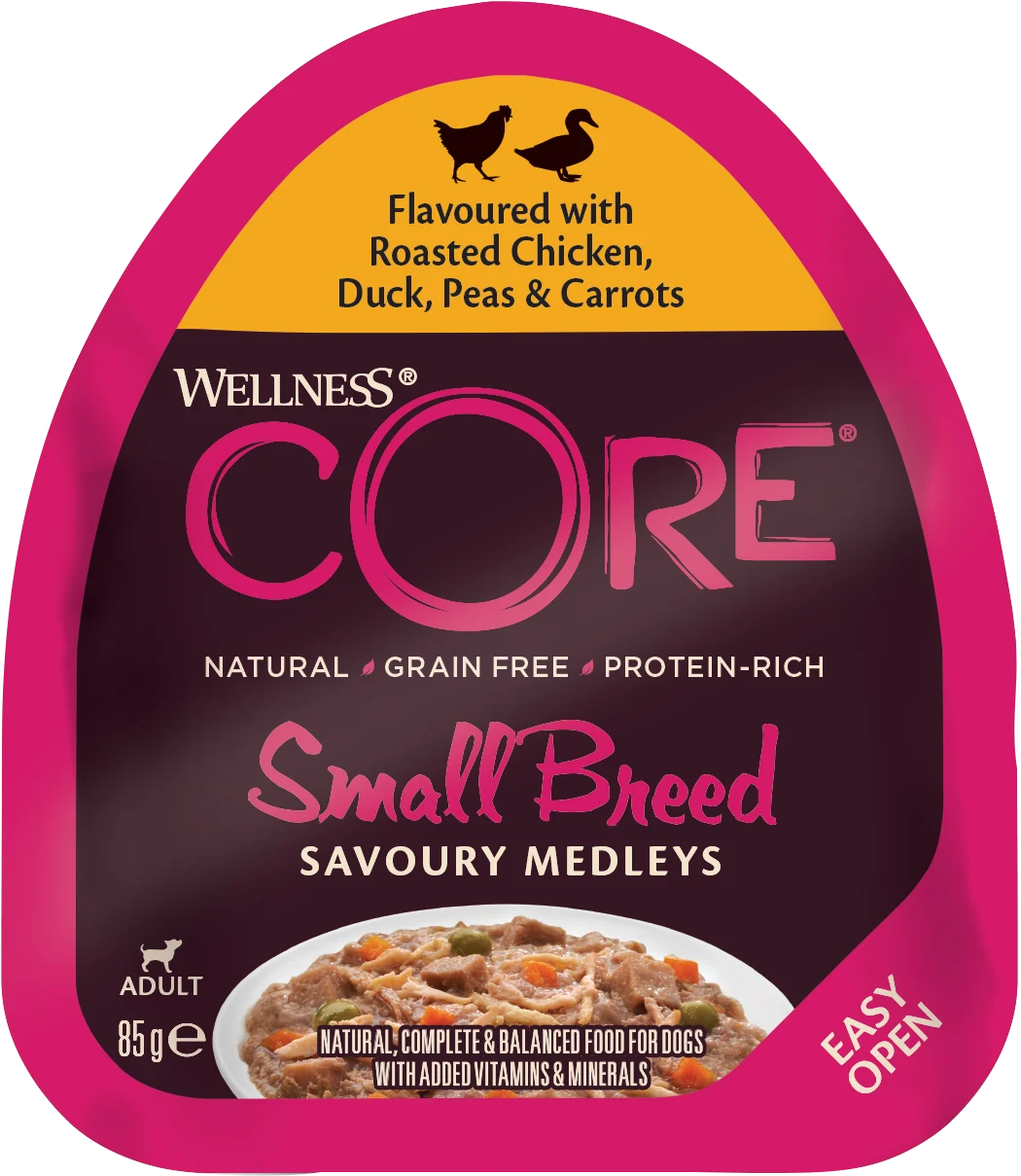 Dog Adult Savoury Medleys Small Breed Chicken, Duck, Peas & Carrots Wet