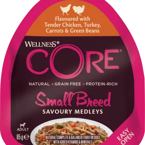Dog Adult Savoury Medleys Small Breed Chicken, Turkey, Carrots & Beans Wet