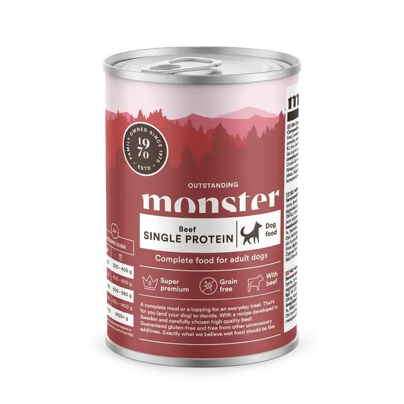 Dog Adult Single Protein Beef – 6 x 400 g Rabatter