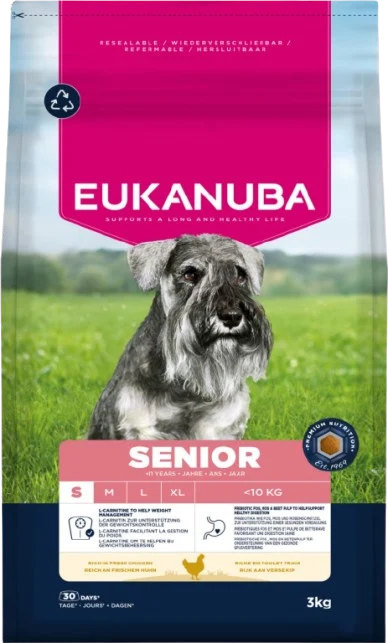 Dog Senior Small Breed Kyckling