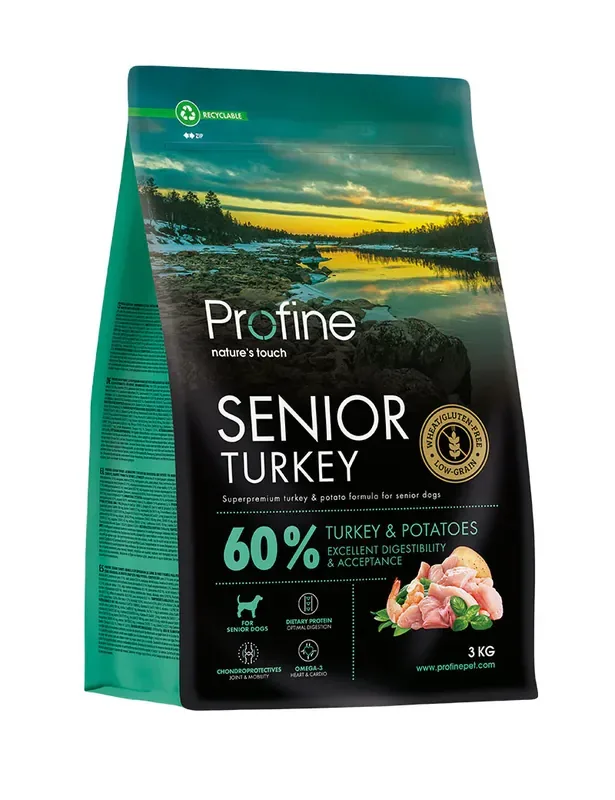 Dog Senior Turkey & Potatoes Hundfoder 3kg Erbjudande