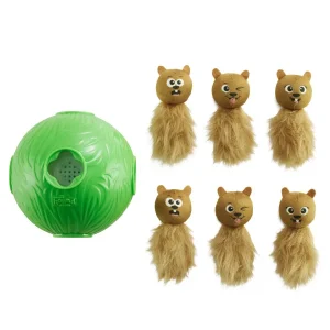 Dog Snuffle N' Treat Ball Gr枚n