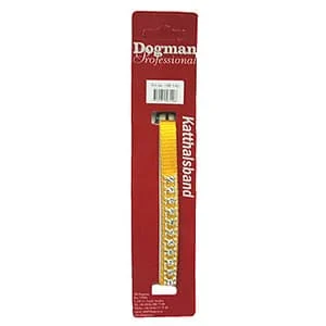 Dogman Katthalsband “Strass” gult SA 21