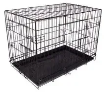 Dogman Stålbur Standard Svart L 78x49x56,5cm