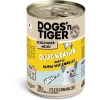 Dogs‘n Tiger gourmetmeny 6 x 400 g – Kitten Kyckling med öring prisnedsättning
