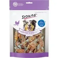 Dokas tuggbitar Kycklingbröst & fisk Ekonomipack 4 x 220 g Endast denna vecka
