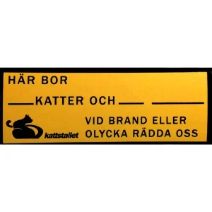 Dörrdekal Brand/Olycka