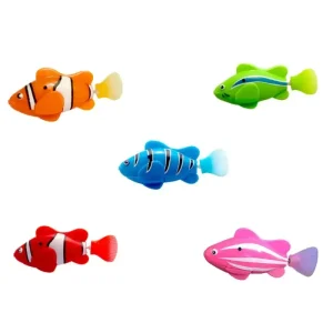DORY – Interaktiv Robotfisk Leksak för Katter. Giftfri Plast, Tre Simhastigheter, Aktiverar Jaktinstinkter, Perfekt för Vattenlek