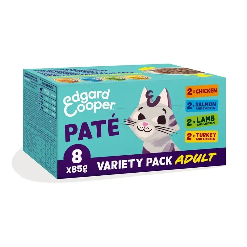 Edgard & Cooper Cat Adult Multipack Paté 8 x 85 g Erbjudande