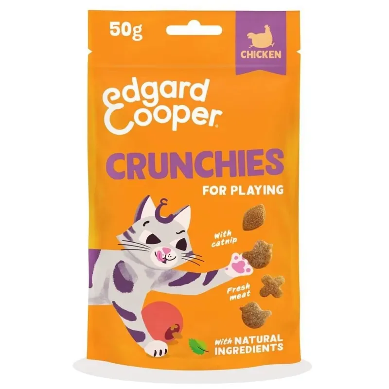 Edgard&Cooper Crunchies Kattgodis Kyckling 50 g prisnedsättning