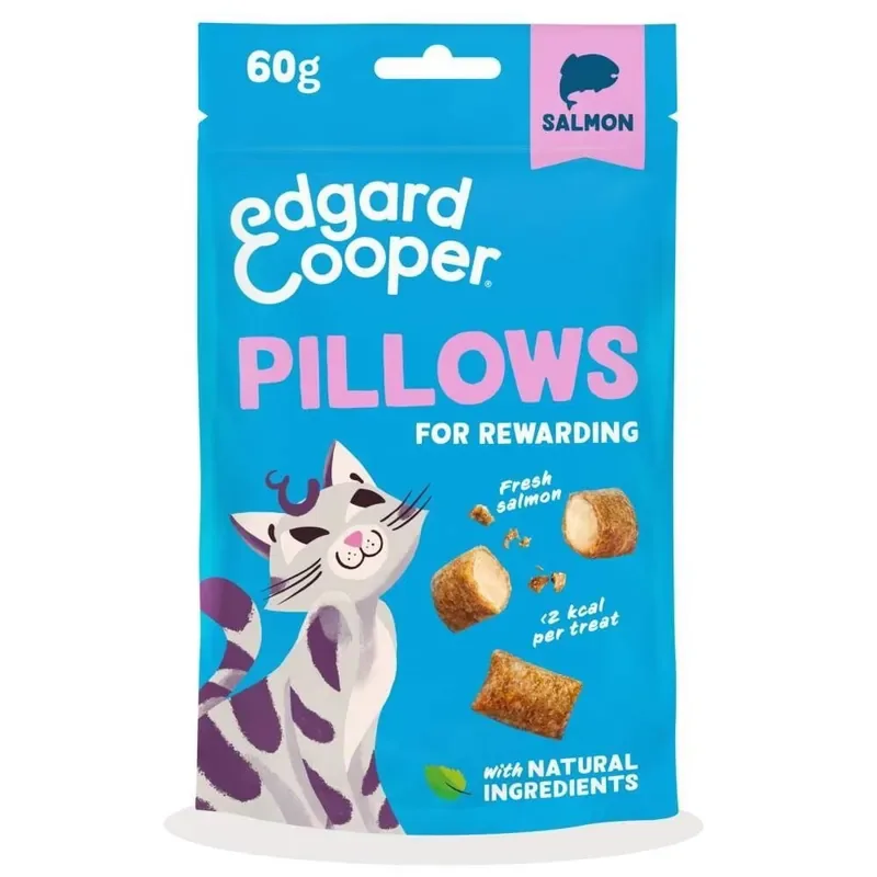 Edgard&Cooper Pillows Kattgodis Lax & Kyckling 60 g Snabb leverans