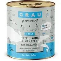 Ekonomiförpackning GRAU Adult Grain Free 12 x 800 g – Kalkon, lax och makrill Handla nu