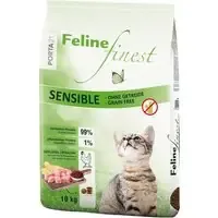 Ekonomipack 2 x 10 kg Porta 21 torrfoder för katter – Feline Finest Sensible – spannmålsfritt Populär