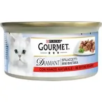Ekonomipack 48 x 85 g Gourmet Diamant 48 x 85 g – Filéer med naturligt nötkött Kampanj
