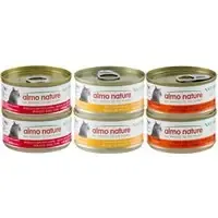 Ekonomipack Almo Nature HFC Natural 12 x 70 g – HFC Natural Mixpack med kyckling (3 sorter) Populärt val
