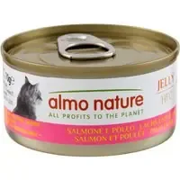 Ekonomipack Almo Nature HFC Natural 24 x 70 g – HFC Natural Lax med kyckling i gelé Rea