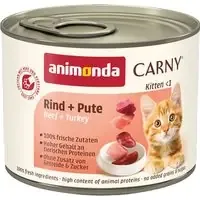 Ekonomipack animonda Carny Kitten 24 x 200 g – Nötkött & kalkon Populär