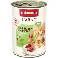 Ekonomipack animonda Carny Kitten 24 x 400 g – Nötkött, kyckling & kanin Beställ idag
