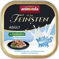 Ekonomipack animonda vom Feinsten Adult Milkies in Sauce 64 x 100 g – Kanin i gräddsås Utförsäljning
