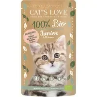 Ekonomipack Cat‘s Love Ekologisk 12 x 100 g – Ekologiskt fjäderfä Junior Outlet