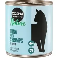 Ekonomipack Cosma Nature 12 x 280 g – Tonfisk & räkor Lågt pris