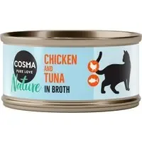 Ekonomipack Cosma Nature 48 x 70 g – Kycklingbröst & tonfisk Rabatt