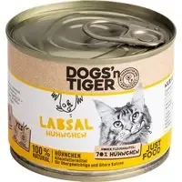 Ekonomipack Dogs‘n Tiger Senior Cat 12 x 200 g – Stärkande kyckling prisnedsättning