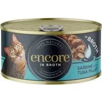 Ekonomipack Encore burk buljong 48 x 70 g – Sardiner med tonfiskfilé Begränsat erbjudande