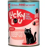 Ekonomipack Lucky Lou Adult 24 x 400 g – Fjäderfä & nötkött Snabb leverans