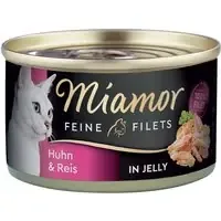 Ekonomipack Miamor Fine Filets 24 x 100 g – Kyckling & ris i gelé Begränsat antal