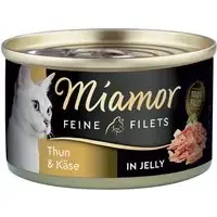 Ekonomipack Miamor Fine Filets 24 x 100 g – Tonfisk & ost i gelé Kampanj