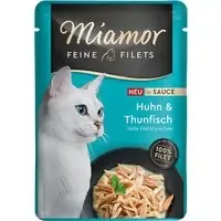 Ekonomipack Miamor Fine Filets i sås 24 x 100 g – Kyckling & tonfisk prisnedsättning