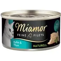 Ekonomipack Miamor Fine Filets Naturelle 24 x 80 g – Kyckling & tonfisk Erbjudande