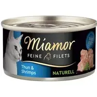 Ekonomipack Miamor Fine Filets Naturelle 24 x 80 g – Tonfisk & räkor Lågt pris