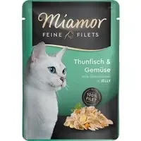 Ekonomipack Miamor Fine Filets Pouch 24 x 100 g – Tonfisk & grönsaker Begränsat erbjudande
