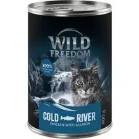 Ekonomipack Wild Freedom Adult 24 x 400 g – spannmålsfritt – Cold River – lax & kyckling Begränsat erbjudande
