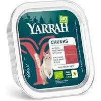 Ekonomipack Yarrah Ekologiskt 48 x 100 g – Chunks Ekologisk kyckling & ekologiskt nötkött med ekologisk persilja & ekologisk timjan Handla nu