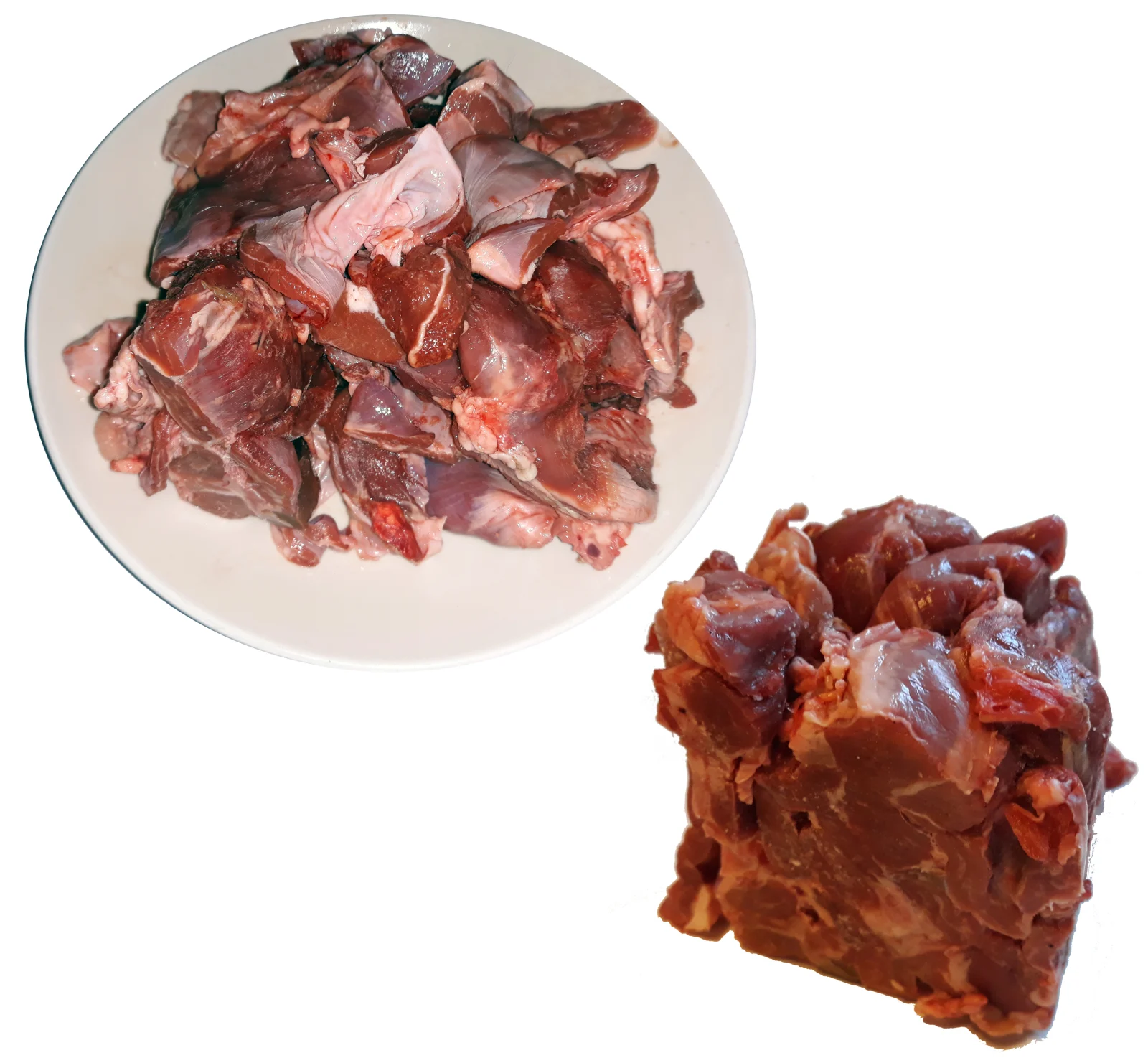 Emmzo BARF Lamm mellangärde i bit, hel låda 10 kg