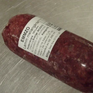 Emmzo BARF Lamm mellangärde mald, hel låda, 1kgX10 st