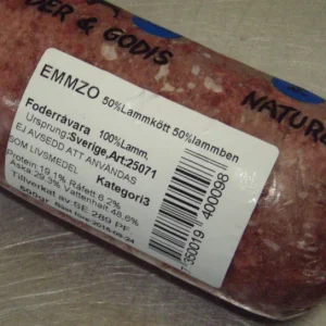 Emmzo BARF lammkött 50%, lammben 50%, 500g