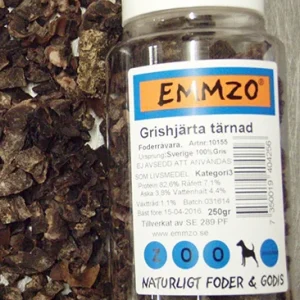 Emmzo Torkad grishjärta tärnad 250g