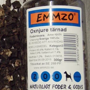 Emmzo Torkad oxnjure tärnad 300g