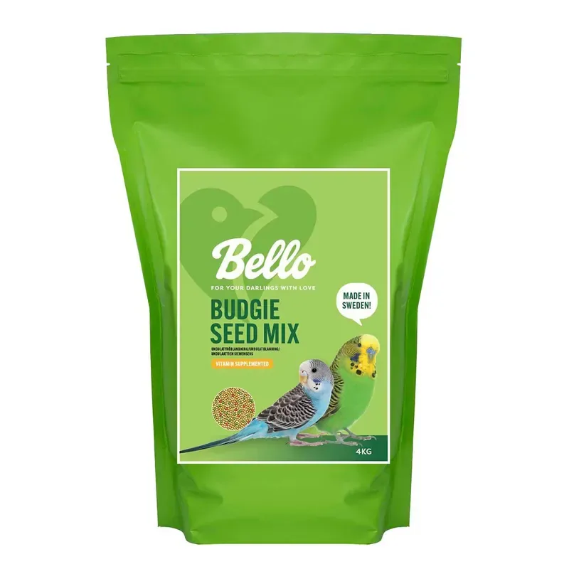 Endast denna vecka Bello Budgie Seed Mix Fågelmat till Undulat 4 kg