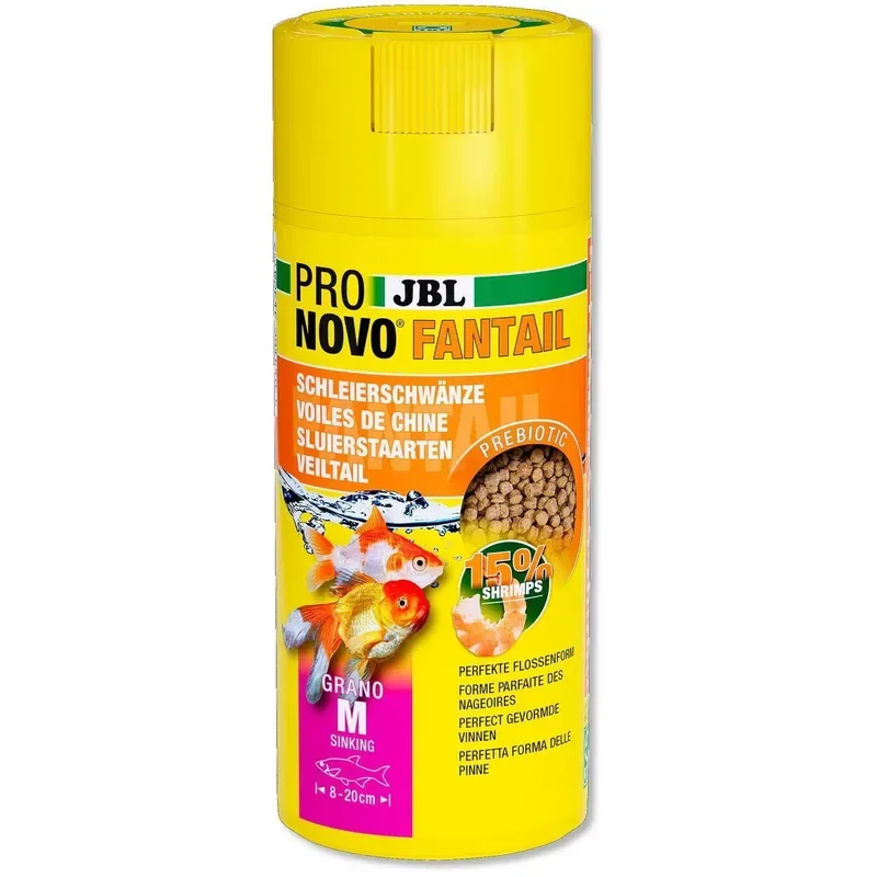 Endast denna vecka JBL Pronovo Fantail Grano M Click Fiskfoder 250 ml
