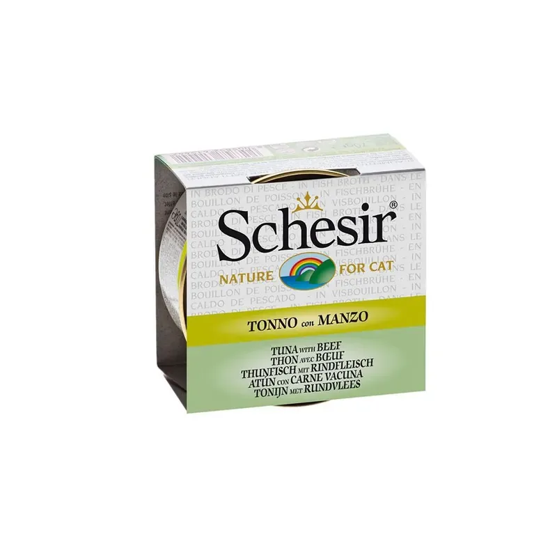 Endast denna vecka Schesir Cat Adult Tuna & Beef Gravy 70 g