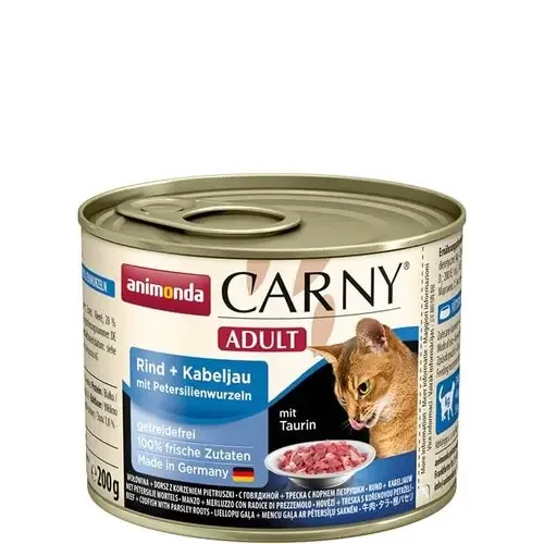 Endast idag Animonda Carny Adult Nötkött + Torsk 200 g våtfoder för katter
