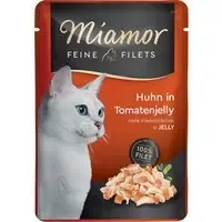 Endast idag Ekonomipack Miamor Fine Filets Pouch 24 x 100 g – Kyckling i tomatgelé