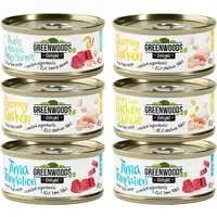 Erbjudande Blandat provpack Greenwoods Delight 6 x 70 g – Mix 4 sorter