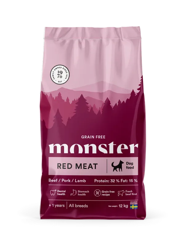 Erbjudande Dog Grain Free Adult Red Meat Torrfoder – 2 kg