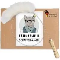 Erbjudande Kater Kasimir kattspö med fårskinn – 1 st